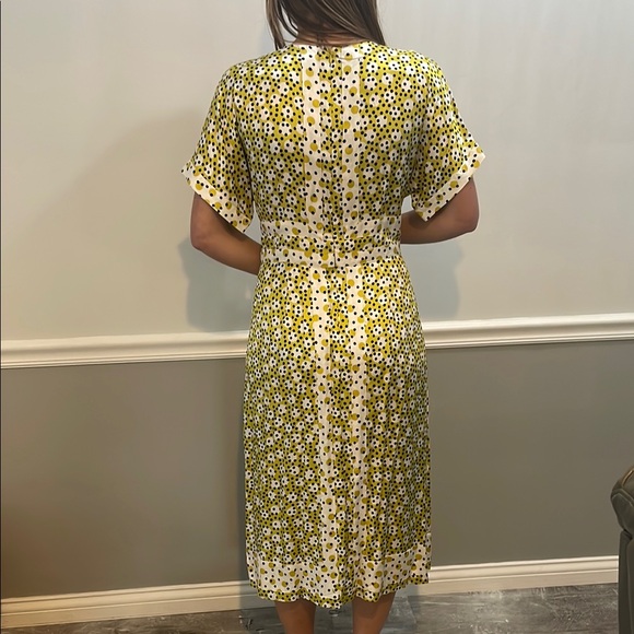 Boden Polka Dot Midi Dress - Green and White - Picture 2 of 7